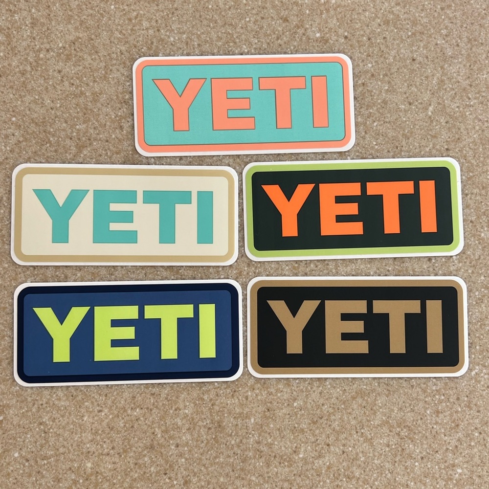 NWT 5 Yeti Stickers